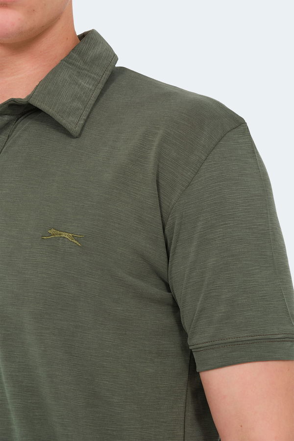 Slazenger KATSURO Erkek Polo Yaka Koyu Yeşil Tişört