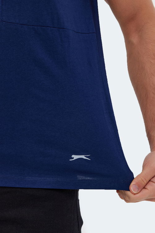 Slazenger KAURI IN Erkek Lacivert Tişört Slazenger KAURI IN Erkek Lacivert Tişört