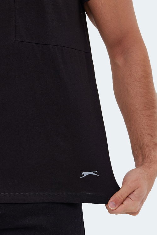 Slazenger KAURI IN Erkek Siyah Tişört
