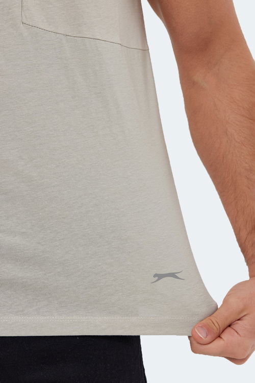 Slazenger KAURI IN Erkek Taş Gri Tişört Slazenger KAURI IN Erkek Taş Gri Tişört