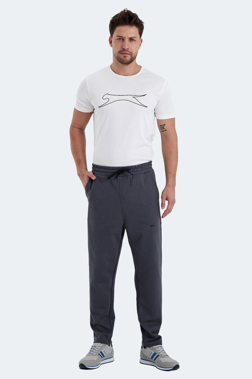 Slazenger KAYETAN Erkek Cepli Koyu Gri Eşofman Altı