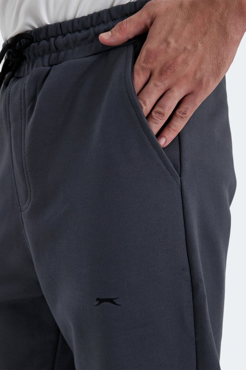 Slazenger KAYETAN Erkek Cepli Koyu Gri Eşofman Altı