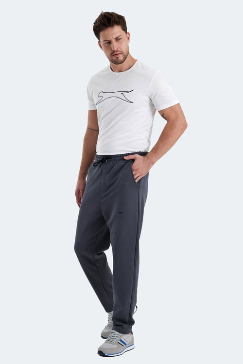 Slazenger KAYETAN Erkek Cepli Koyu Gri Eşofman Altı