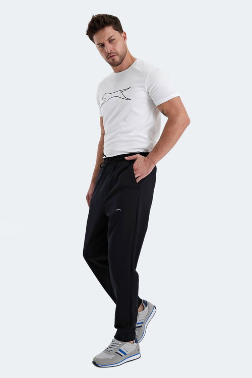 Slazenger KAYETAN Erkek Cepli Siyah Eşofman Altı