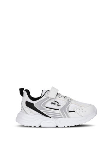 Slazenger KENDALL Unisex Çocuk Cırt Cırtlı Beyaz / Siyah Günlük Spor Ayakkabısı