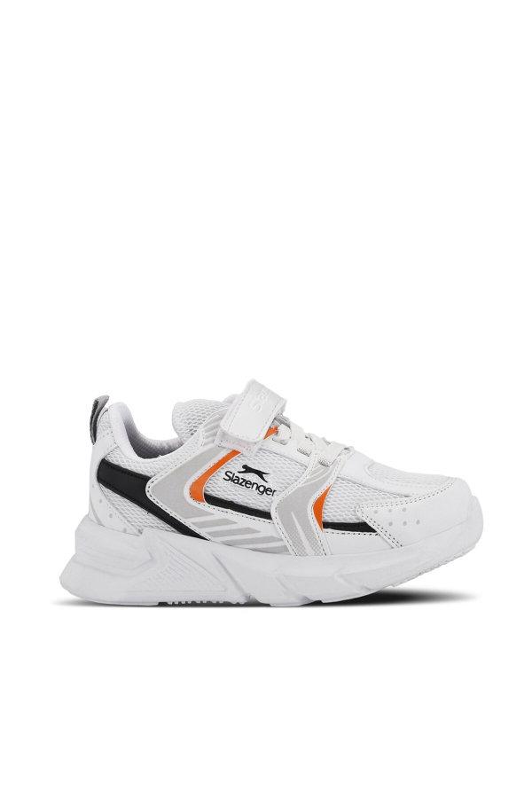 Slazenger KENDALL Unisex Çocuk Cırt Cırtlı Beyaz / Turuncu Günlük Spor Ayakkabısı