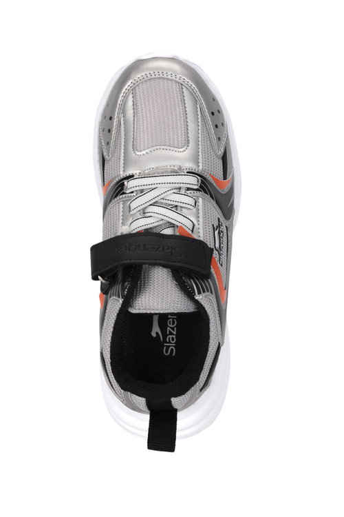 Slazenger KENDALL Unisex Çocuk Cırt Cırtlı Gri / Siyah Günlük Spor Ayakkabısı