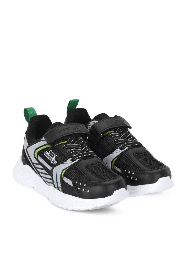 Slazenger KENDALL Unisex Çocuk Cırt Cırtlı Siyah / Beyaz Günlük Spor Ayakkabısı