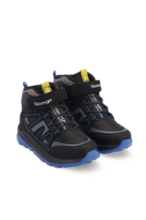 Slazenger KEPHAS IN Erkek Çocuk Cırt Cırtlı Siyah / Saks Mavi Bot