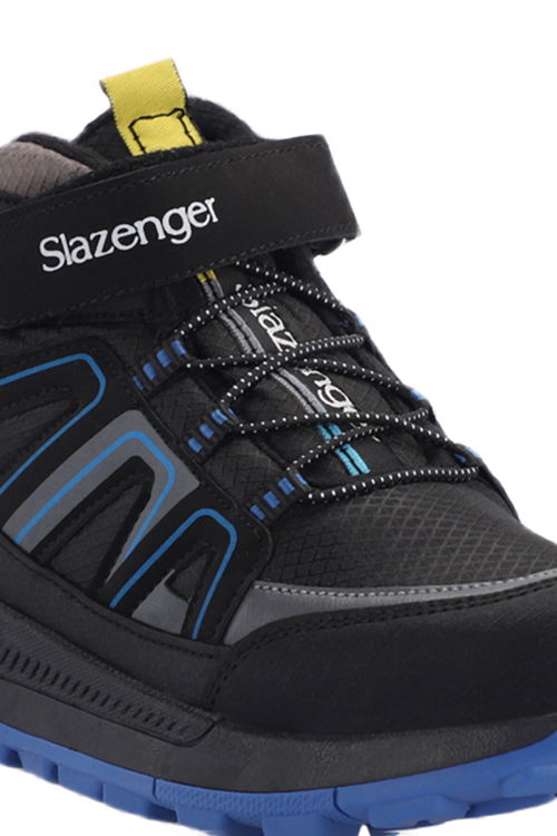 Slazenger KEPHAS IN Çocuk Cırt Cırtlı Siyah / Saks Mavi Bot