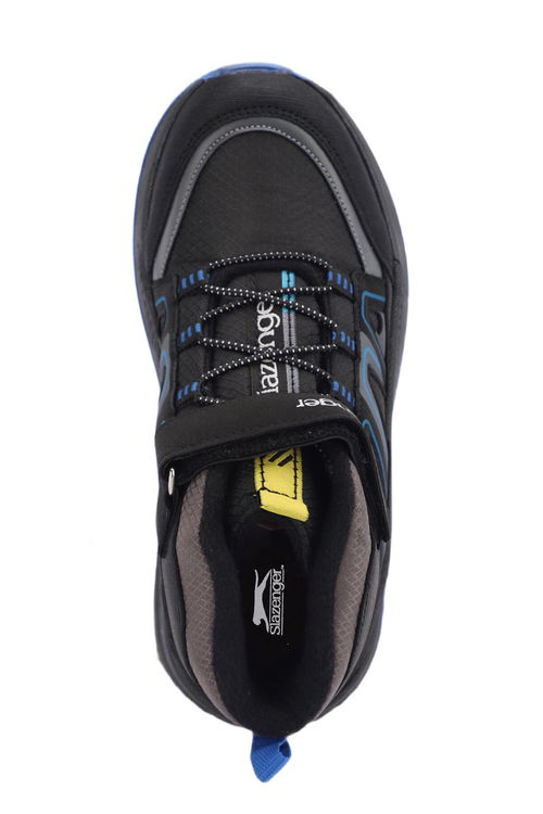 Slazenger KEPHAS IN Çocuk Cırt Cırtlı Siyah / Saks Mavi Bot