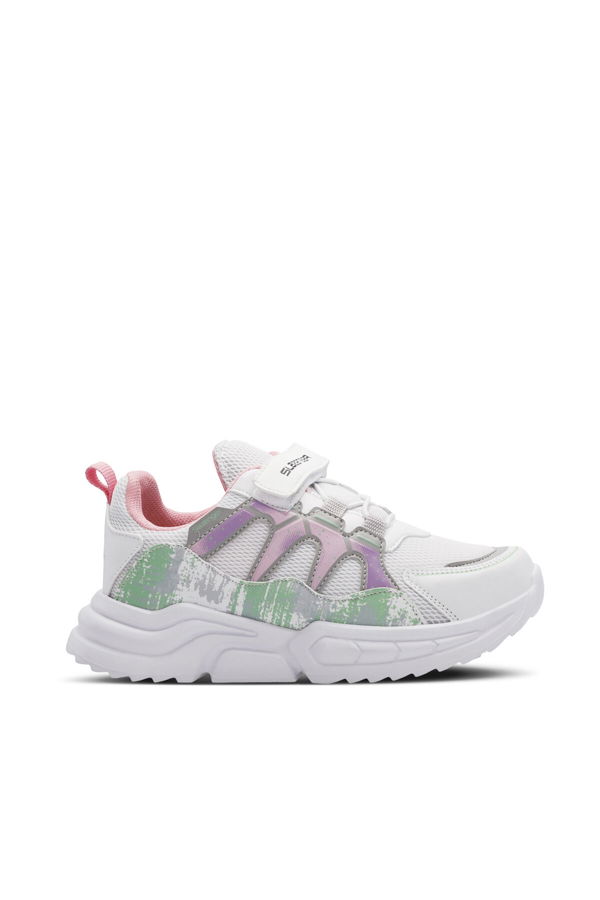 KIKI Kız Çocuk Sneaker Ayakkabı Beyaz / Yeşil