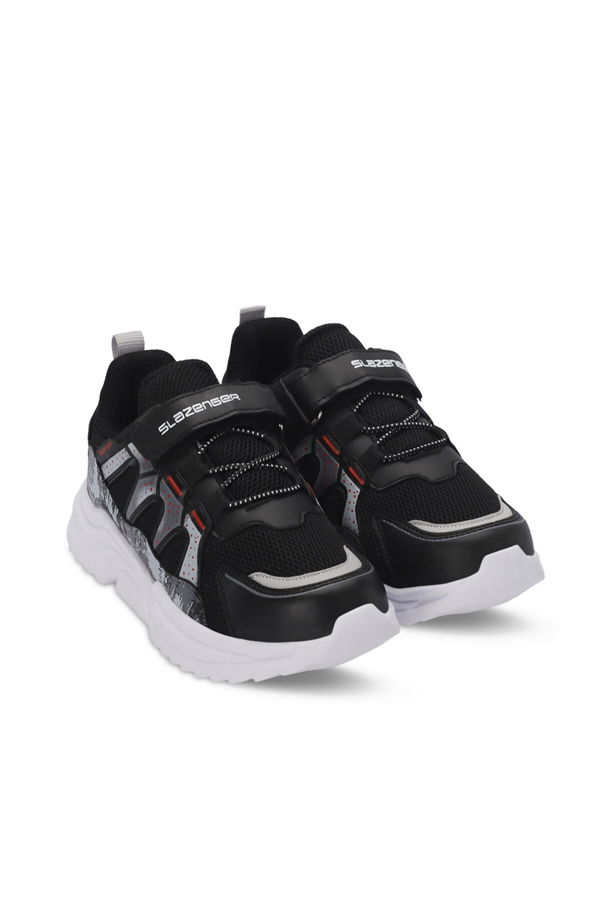 KIKI Unisex Çocuk Sneaker Ayakkabı Siyah / Kırmızı