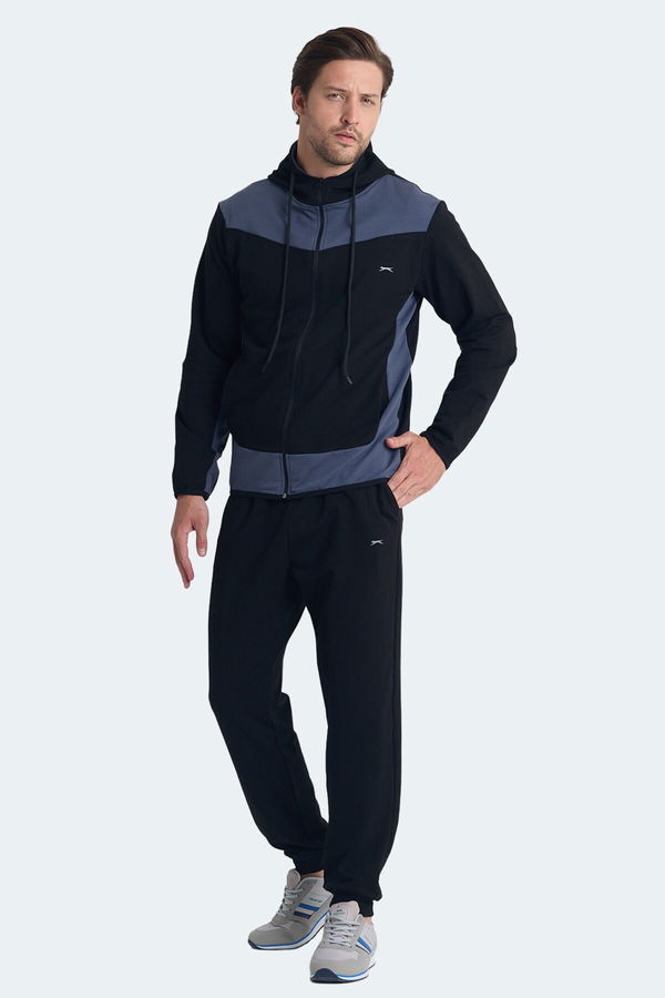 Slazenger KIMO Erkek Eşofman Takımı Siyah / Koyu Gri