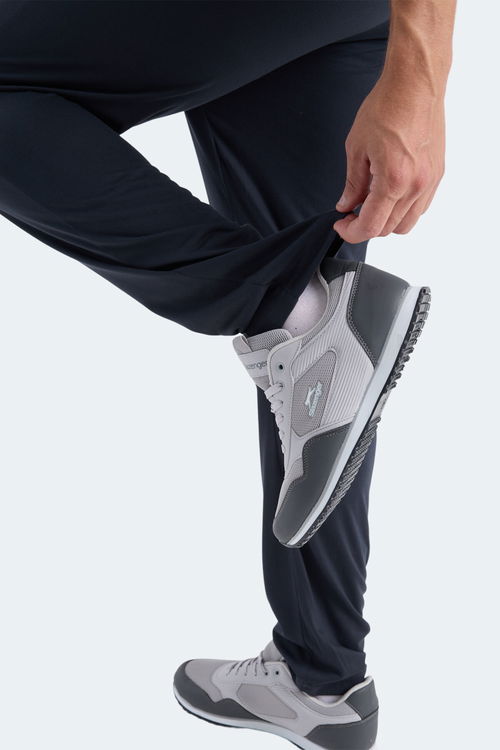 Slazenger KINSPORT IN Erkek Cepli Koyu Gri Eşofman Altı