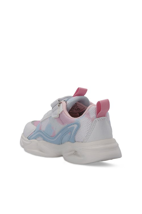 Slazenger KLARION Kız Çocuk Cırt Cırtlı Beyaz / Mavi Günlük Spor Ayakkabısı