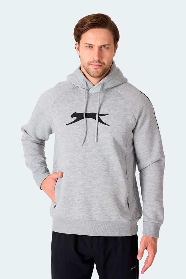 Slazenger KNIFE I Erkek Sweatshirt Gri