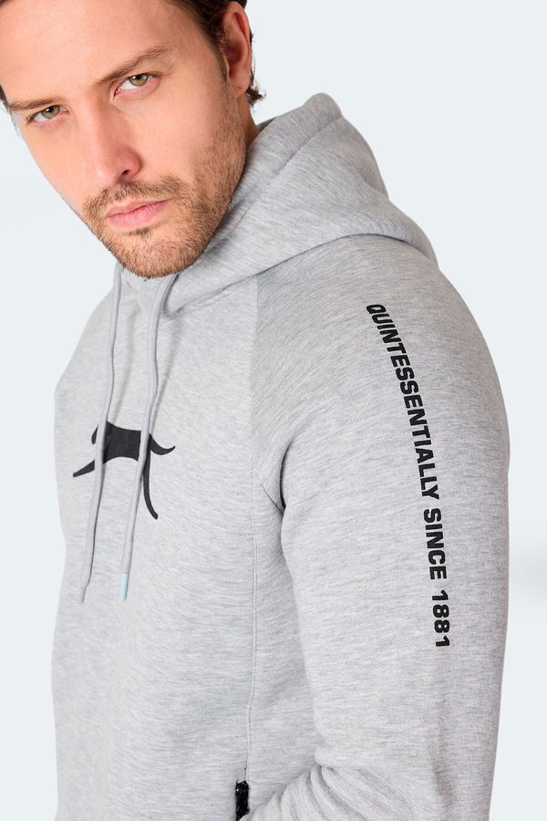 Slazenger KNIFE I Erkek Sweatshirt Gri