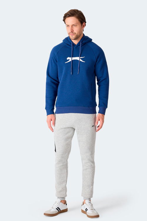 Slazenger KNIFE I Erkek Kapüşonlu Cepli Lacivert Sweatshirt
