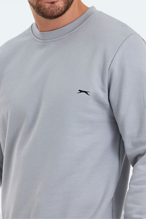 Slazenger KONNOR IN Erkek Gri Sweatshırt
