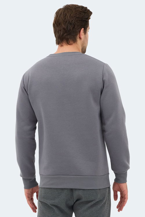 Slazenger KONNOR IN Erkek Koyu Gri Sweatshırt
