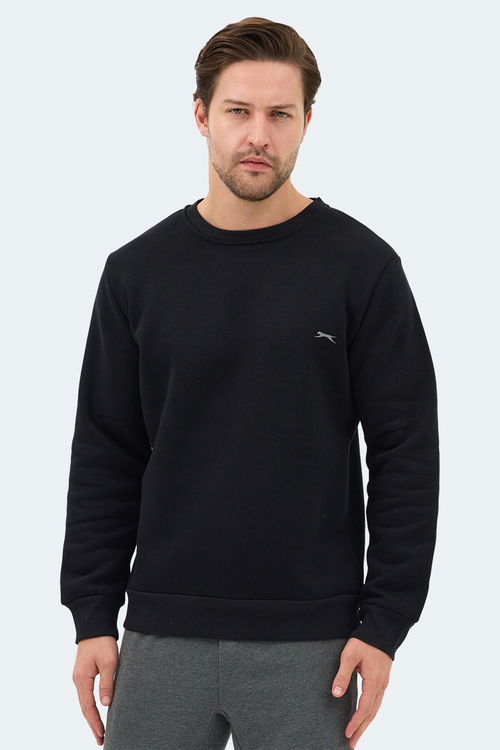 Slazenger KONNOR IN Erkek Siyah Sweatshırt