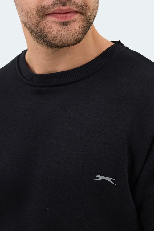 Slazenger KONNOR IN Erkek Siyah Sweatshırt
