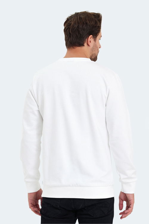 KORAL Erkek Sweatshirt Beyaz