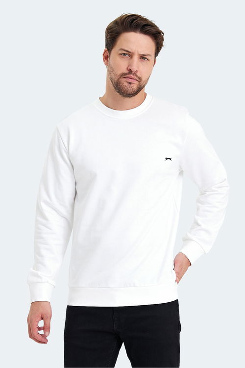 KORAL Erkek Sweatshirt Beyaz