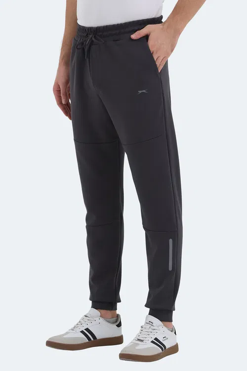 Slazenger KOX I Erkek Cepli Slim Fit Koyu Gri Eşofman Altı