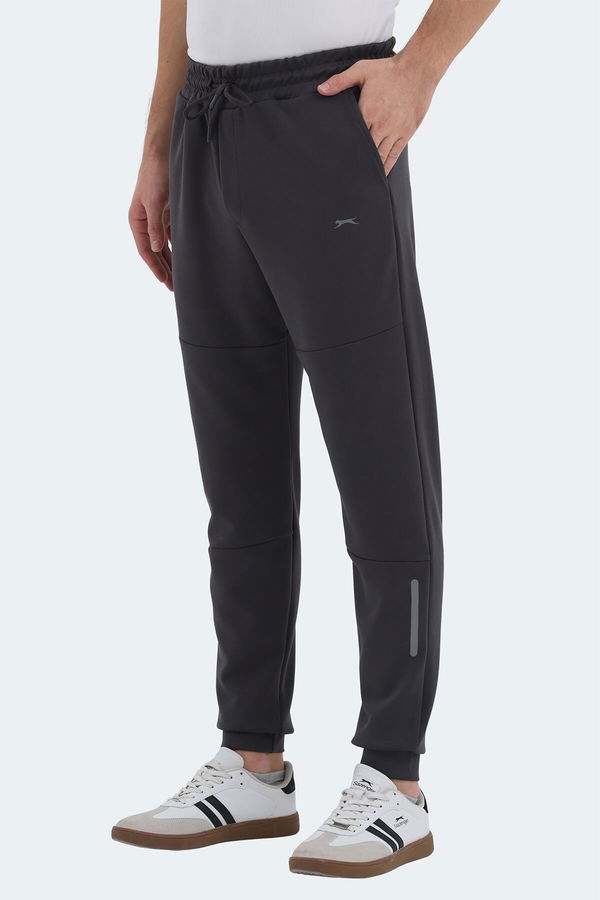 Slazenger KOX I Erkek Cepli Slim Fit Koyu Gri Eşofman Altı