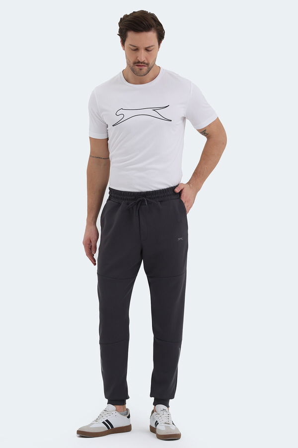 Slazenger KOX I Erkek Cepli Slim Fit Koyu Gri Eşofman Altı
