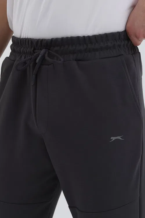 Slazenger KOX I Erkek Cepli Slim Fit Koyu Gri Eşofman Altı