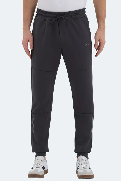 Slazenger KOX I Erkek Cepli Slim Fit Koyu Gri Eşofman Altı
