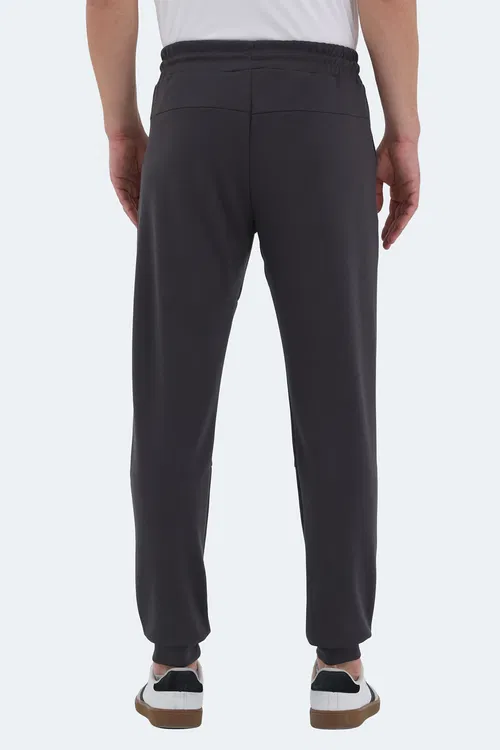 Slazenger KOX I Erkek Cepli Slim Fit Koyu Gri Eşofman Altı