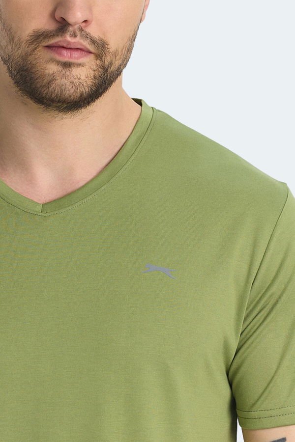 Slazenger KRAKKER Erkek Tişört Açık Yeşil