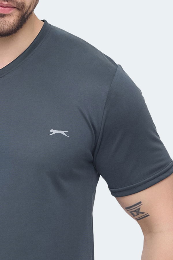 Slazenger KRAKKER Erkek Tişört Antrasit