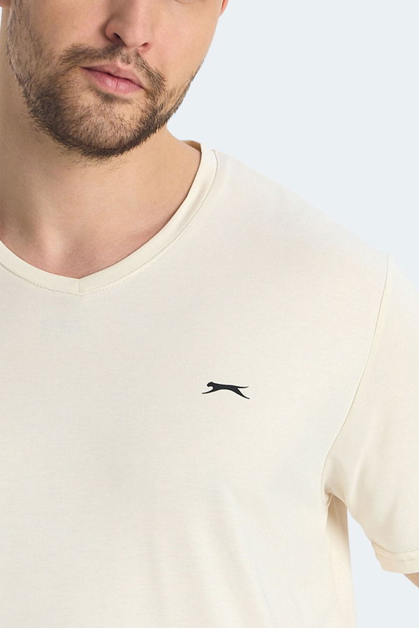 Slazenger KRAKKER Erkek Tişört Bej