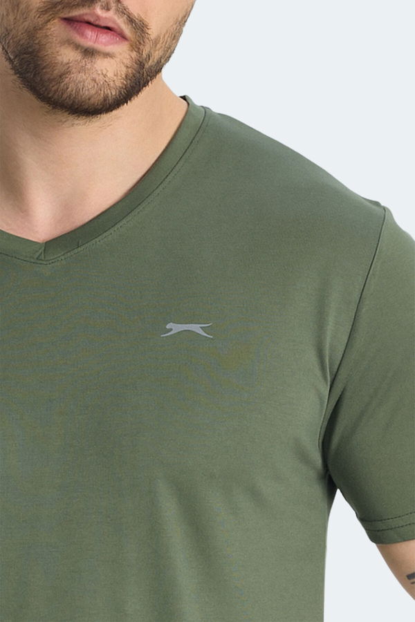 Slazenger KRAKKER Erkek Tişört Haki