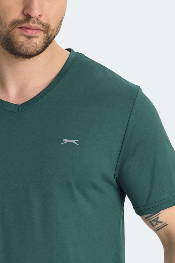 Slazenger KRAKKER Erkek Tişört Yeşil