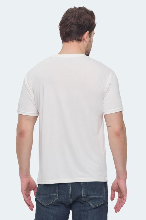 KRATER 3lü Set Erkek Tişört Ekru - Koyu Gri - Kahve