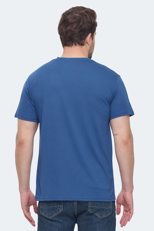 Slazenger KRATER 3 lü Set Erkek Koyu Gri - Açık Yeşil - Indigo Tişört