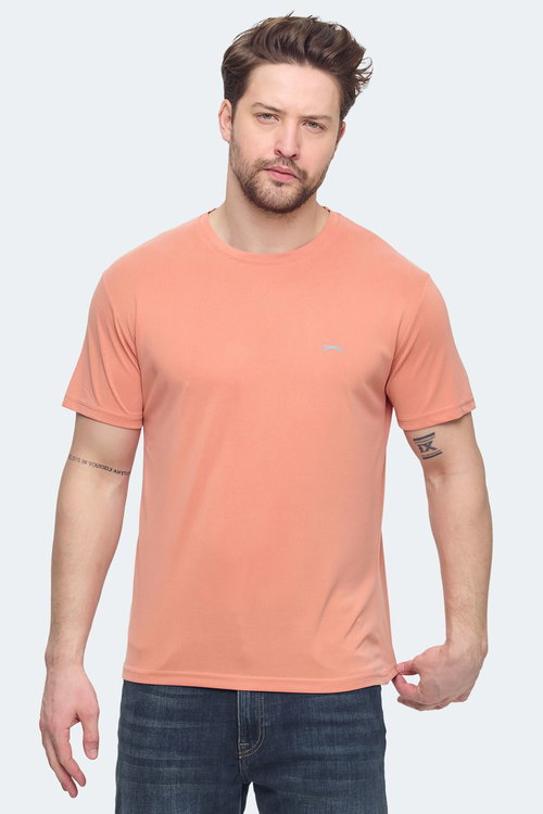 Slazenger KRATER 5 li Set Erkek Somon - Koyu Gri - Indigo - Bej - Açık Yeşil Tişört