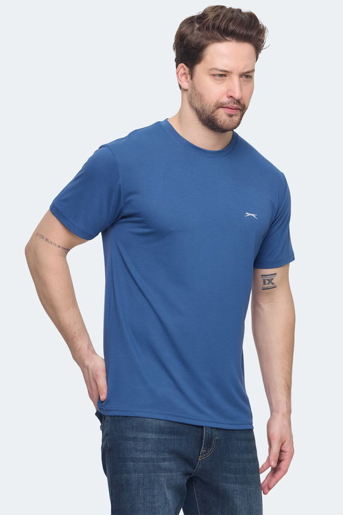 Slazenger KRATER Erkek Indigo Tişört