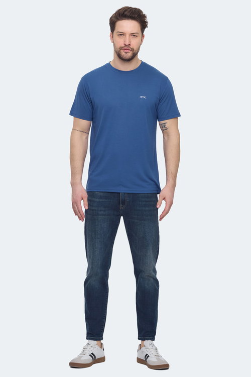 Slazenger KRATER Erkek Indigo Tişört