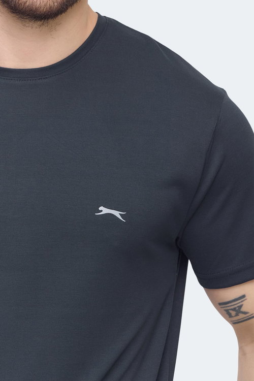 Slazenger KRATER Erkek Koyu Gri Tişört