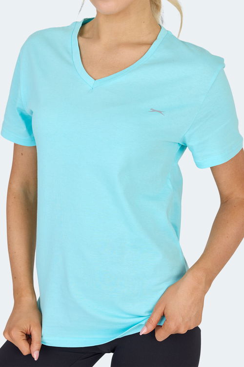 Slazenger KRISTEN I Kadın V Yaka Açık Yeşil Tişört Slazenger KRISTEN I Kadın V Yaka Açık Yeşil Tişört