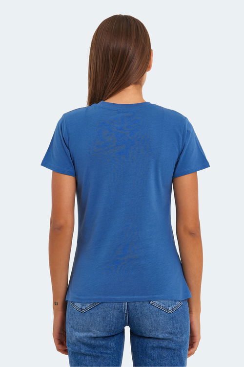 Slazenger KRISTEN I Kadın V Yaka Indigo Tişört Slazenger KRISTEN I Kadın V Yaka Indigo Tişört