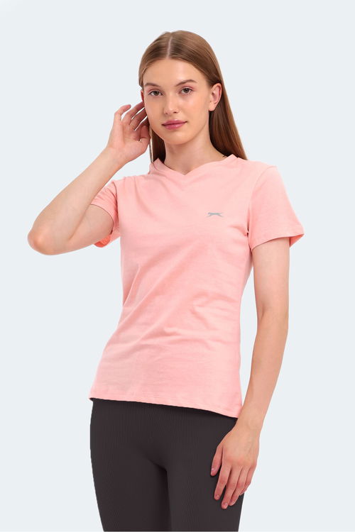 Slazenger KRISTEN I Kadın V Yaka Somon Tişört Slazenger KRISTEN I Kadın V Yaka Somon Tişört