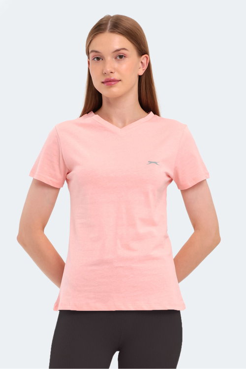 Slazenger KRISTEN I Kadın V Yaka Somon Tişört